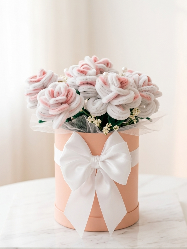 Flor de Paz · Clavel Blanco Artesanal | Flores del Corazón — flor eterna de la virtud Paz